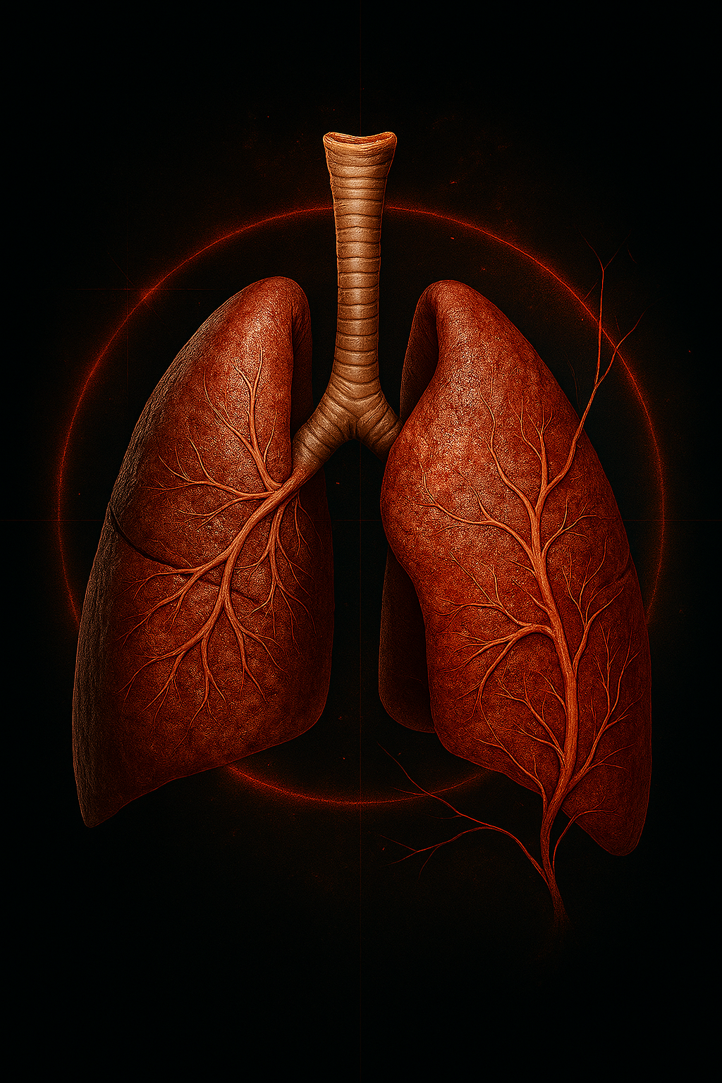 Gesunde menschliche Lunge,